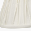 Garbo 15cm Cream Silk Mix Pinch Pleat Tapered Candle Clip Lampshade