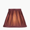 Garbo 15cm Mulberry Silk Mix Pinch Pleat Tapered Candle Clip Lampshade