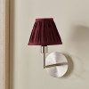 Garbo 15cm Mulberry Silk Mix Pinch Pleat Tapered Candle Clip Lampshade