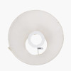 Garbo 20cm Cream Silk Mix Pinch Pleat Tapered Lampshade