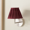 Garbo 20cm Mulberry Silk Mix Pinch Pleat Tapered Lampshade