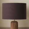 Lino 25cm Bitter Chocolate Self Lined Linen Cylinder Lampshade