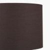 Lino 50cm Bitter Chocolate Self Lined Linen Cylinder Lampshade