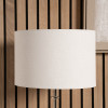 Lino 25cm White Self Lined Linen Cylinder Lampshade