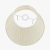 Bacall 30cm Almond Silk Knife Pleat Empire Lampshade