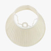 Bacall 30cm Almond Silk Knife Pleat Empire Lampshade