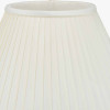 Bacall 40cm Almond Silk Knife Pleat Empire Lampshade