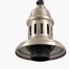 Antique Silver Metal Electrical Ceiling Fitting for Café and Dome Pendants