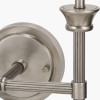 Salvatore Antique Silver Metal Double Wall Light with Malia 18cm Olive Green Mushroom Pleat Scalloped Tapered Lamp Shade