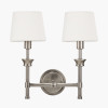 Salvatore Antique Silver Metal Double Wall Light