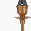 Tatiana Antique Brass Metal Double Wall Light with Scallop 16cm Taupe Ombre Soft Pleated Tapered Lampshade