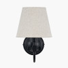Ari Black Metal Curved Arm Wall Light