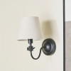 Ari Black Metal Curved Arm Wall Light
