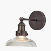 Bowery Ribbed Glass with Antique Bronze Fitting Wall Light