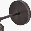 Bowery Ribbed Glass with Antique Bronze Fitting Wall Light