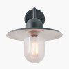 Lilium Dark Grey Metal and Glass Fisherman Wall Light