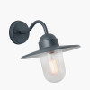 Lilium Dark Grey Metal and Glass Fisherman Wall Light