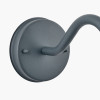 Lilium Dark Grey Metal and Glass Fisherman Wall Light