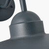 Lilium Dark Grey Metal and Glass Fisherman Wall Light