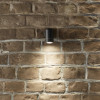 Lantana Dark Grey Metal Fixed Spot Wall Light