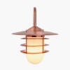 Centauri Copper Metal and Opaque Glass Wall Light