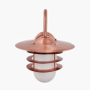 Centauri Copper Metal and Opaque Glass Wall Light