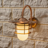 Centauri Copper Metal and Opaque Glass Wall Light