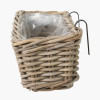 Tobs Indoor Outdoor Grey Kubu Rattan Wall Hanging Trough - Large