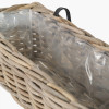 Tobs Indoor Outdoor Grey Kubu Rattan Wall Hanging Trough - Large