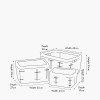 S/3 Grey Kubu Rectangular Basket Storage