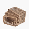 S/3 Open Weave Seagrass Rectangular Handled Baskets