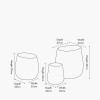 S/3 Seagrass Natural Round Baskets