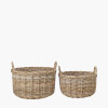 S/2 Grey Kubu Log Baskets