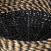 S/2 Seagrass Natural and Black Round Baskets