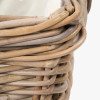 Grey Kubu Rectangular Handled Laundry Basket