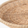 Natural Rattan Round Basket Tray