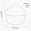 Seagrass Natural Lidded Round Basket