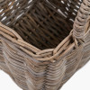 S/2 Grey Kubu Graduated Square Storage Baskets