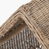 Grey Rattan House Dog Basket