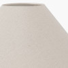 Seacomb Rattan Pyramid Floor Lamp Base with Harley 50cm Slubby Hopsack Empire Lampshade