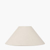 Seacomb Rattan Pyramid Table Lamp Base with Harley 40cm Slubby Hopsack Empire Lampshade