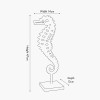 Silver Metal Sea Horse Ornament