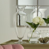 Clear Glass Waisted Vase Tall
