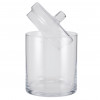 Clear Glass Lidded Jar Medium