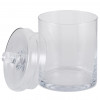 Clear Glass Lidded Jar Medium