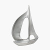 Silver Metal Sailing Boat Ornament