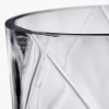 Clear Glass Optic Vase Large