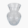 Clear Glass Striped Optic Posy Vase Small
