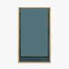 Smoked Glass and Brass Large Square Hurricane