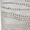 Alina White Stoneware Dot Design Vase Tall